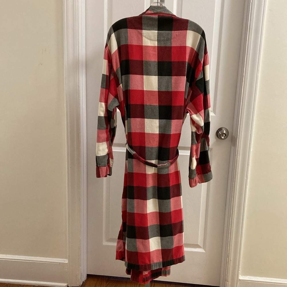 Gap Checkered Robe Large Exc - image 2